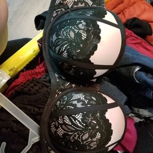 Torrid 46C Strapless Bra Black/Nude